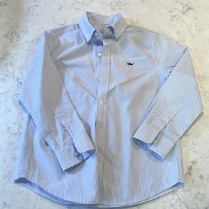 Vineyard Vines Boys Sz 5 pinpoint button down shirt